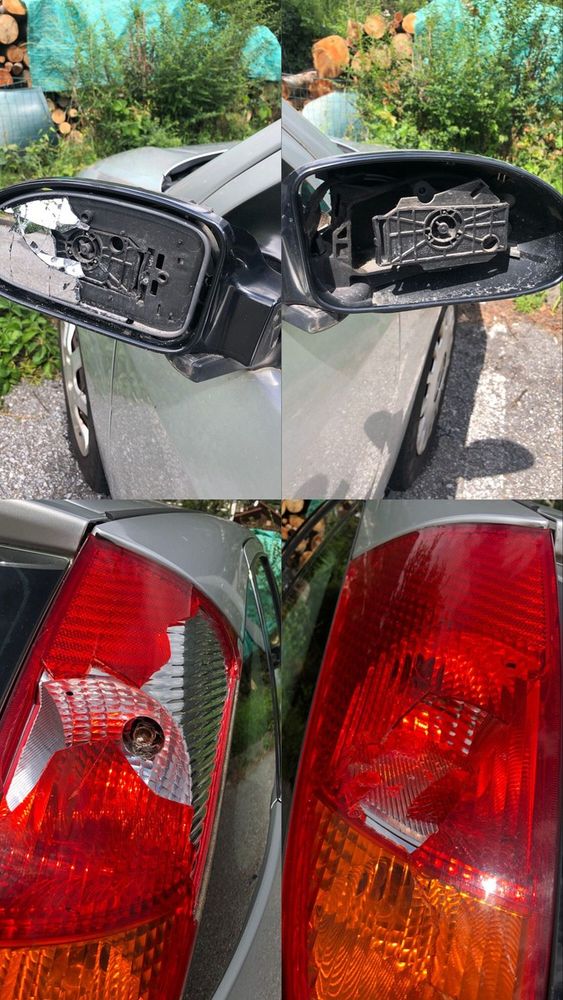 Auto prese di mira dai vandali a Preglia FOTO