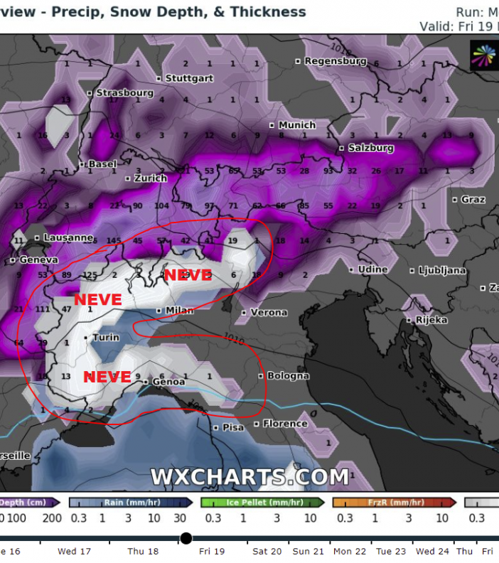 Possibile neve a bassa quota su tutto il Vco
