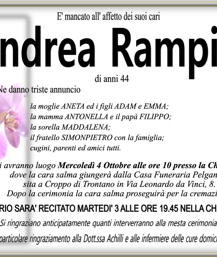 Andrea Rampini di anni 44