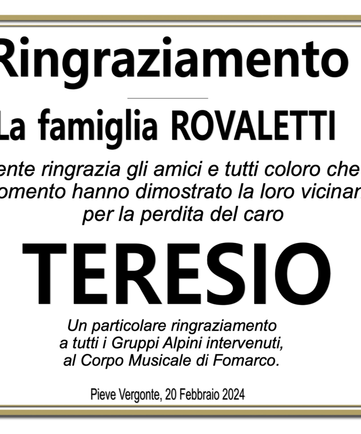 Ringraziamento