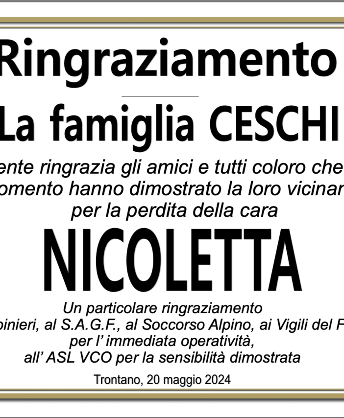 Ringraziamento