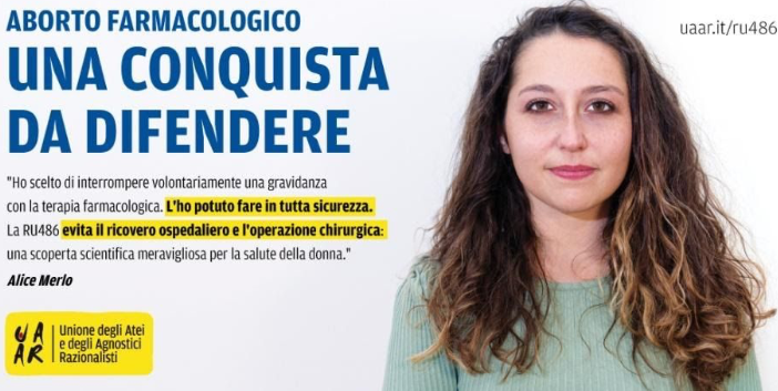 “Aborto farmacologico. Una conquista da difendere”. Anche in ​Piemonte​ la campagna dell’Uaar