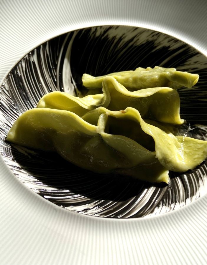 Pesce in raviolo al burro bianco e zenzero