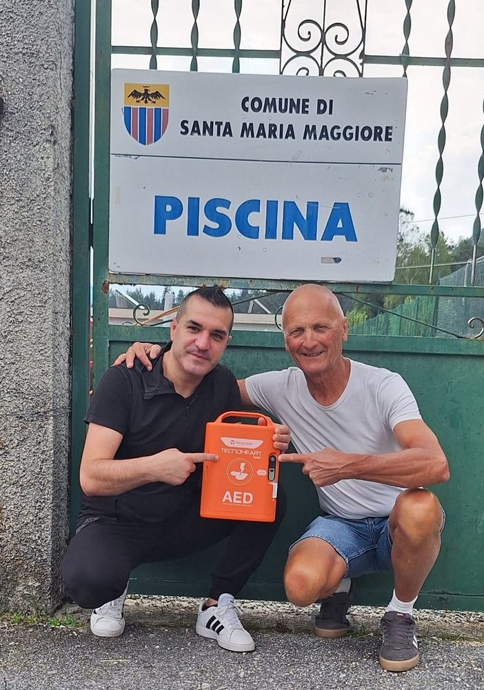 Un defibrillatore in dono alle piscine di Santa Maria Maggiore