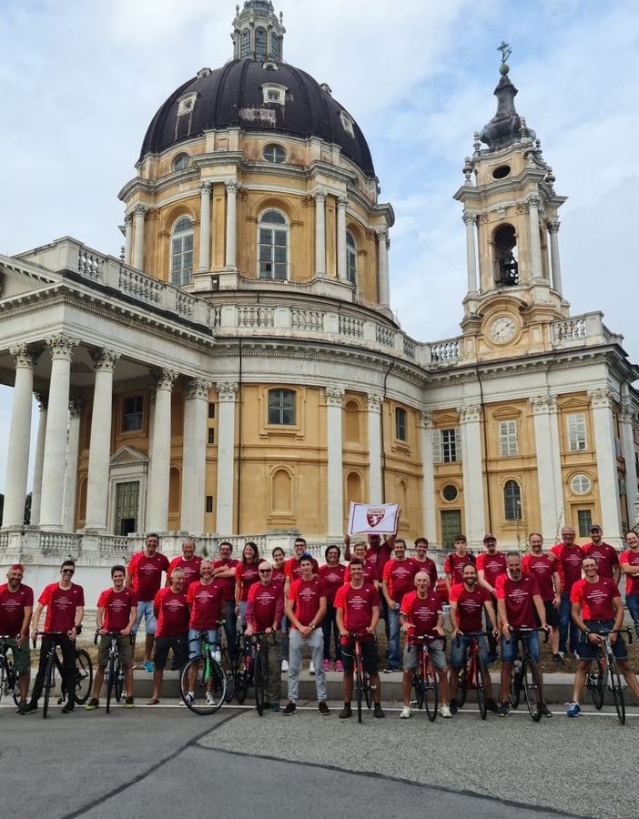 Giornata granata, in bici da Ceppo Morelli a Superga nel ricordo di Alberto e Agostino