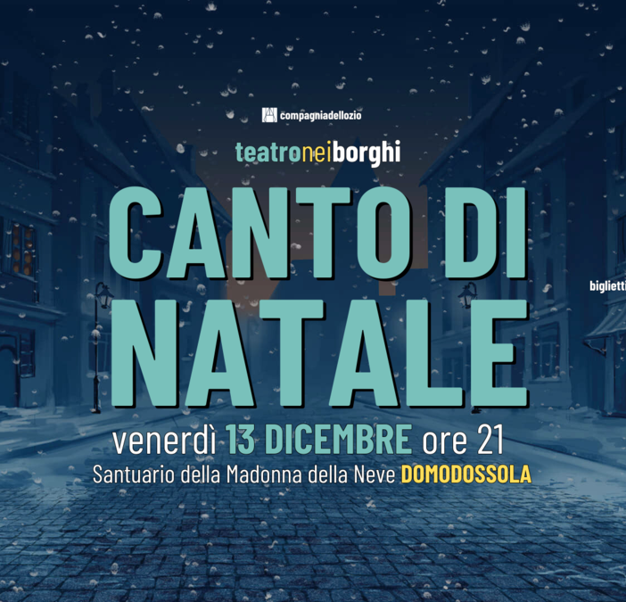 Magia di Natale con il ‘Canto di Natale’ di Dickens a Domodossola