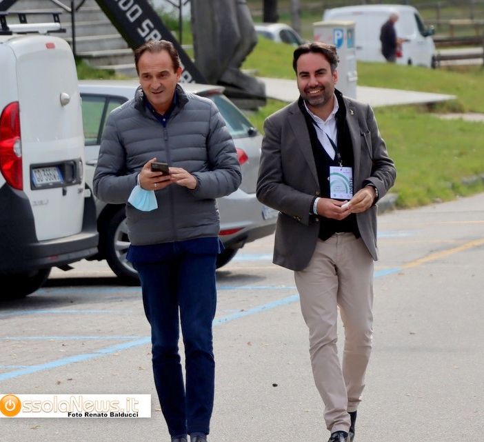Foto: a sinistra il presidente Alberto  Cirio, a destra l'ex capogruppo regionale della Lega Alberto Preioni