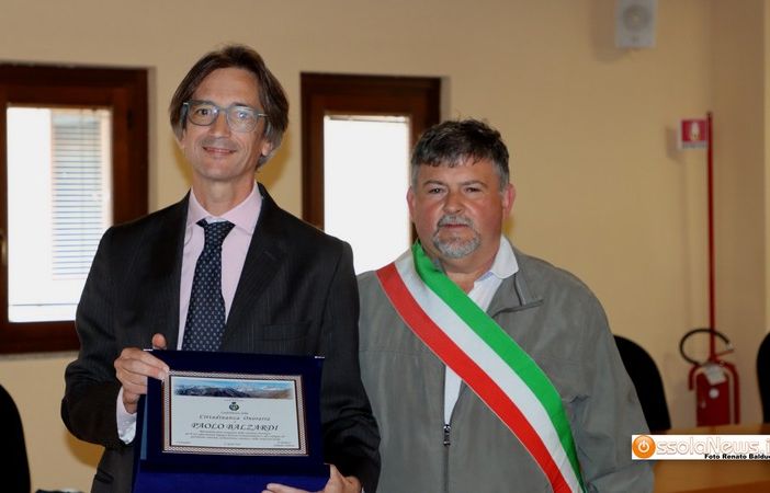 Consegnata a Paolo Balzardi la cittadinanza onoraria    FOTO