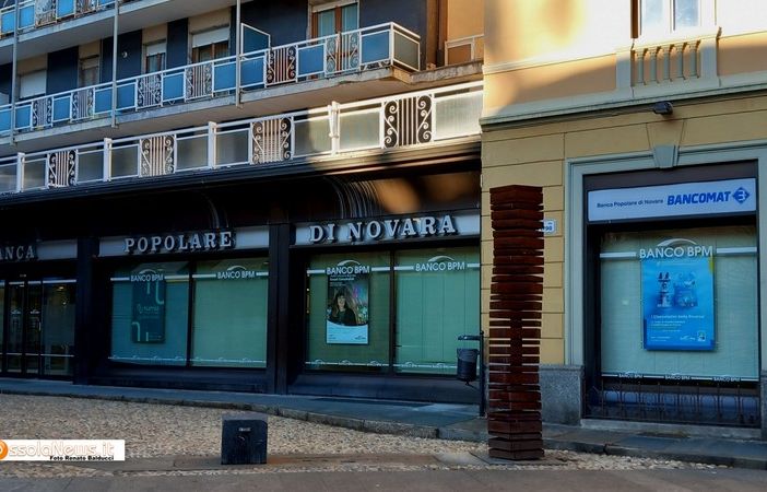 Foto: la filiale Bpm di Domodossola