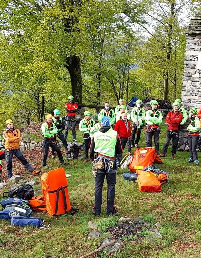 Esercitazione a Basciumo per la stazione Cnsa Villadossola-Antrona