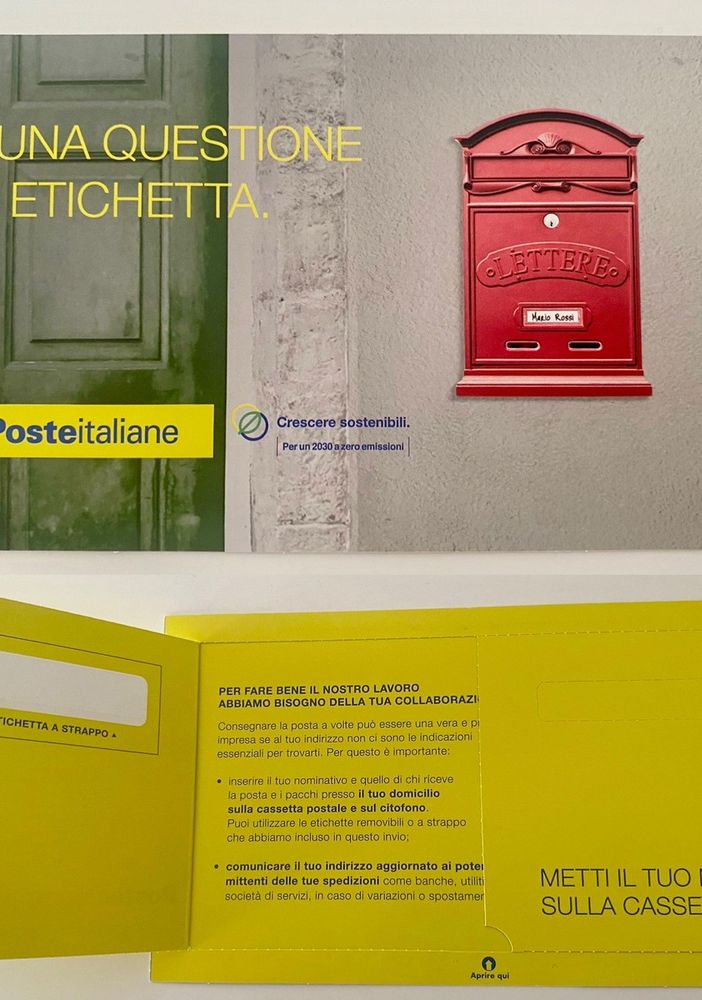 Poste italiane: anche nel Vco arriva “Etichetta la cassetta”