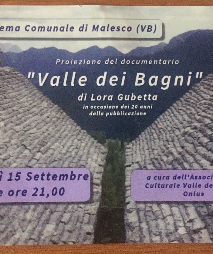 La Valle dei Bagni, una vallata ricca di storia e di testimonianze che rivivono in un documentario