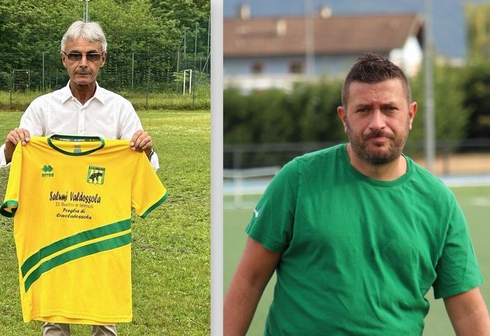 Foto: gli allenatori Gianni Lipari (Pregliese) e Davide Daoro (Montecrestese)