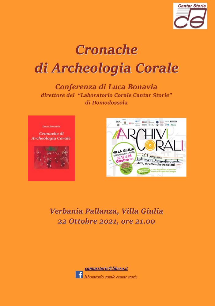 Presentate a Pallanza le cronache di archeologia corale