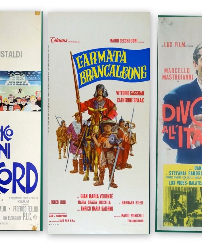 Alcune delle locandine 'storiche' del cinema italiano