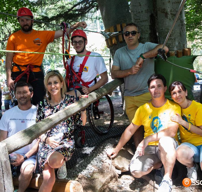A Domobianca365 il Parco Avventura con il percorso aperto alle persone con disabilità motoria. Uno dei pochi in Italia FOTO