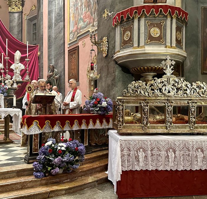 Malesco, celebrato il 350° anniversario dell'arrivo delle reliquie di San Metrobio FOTO