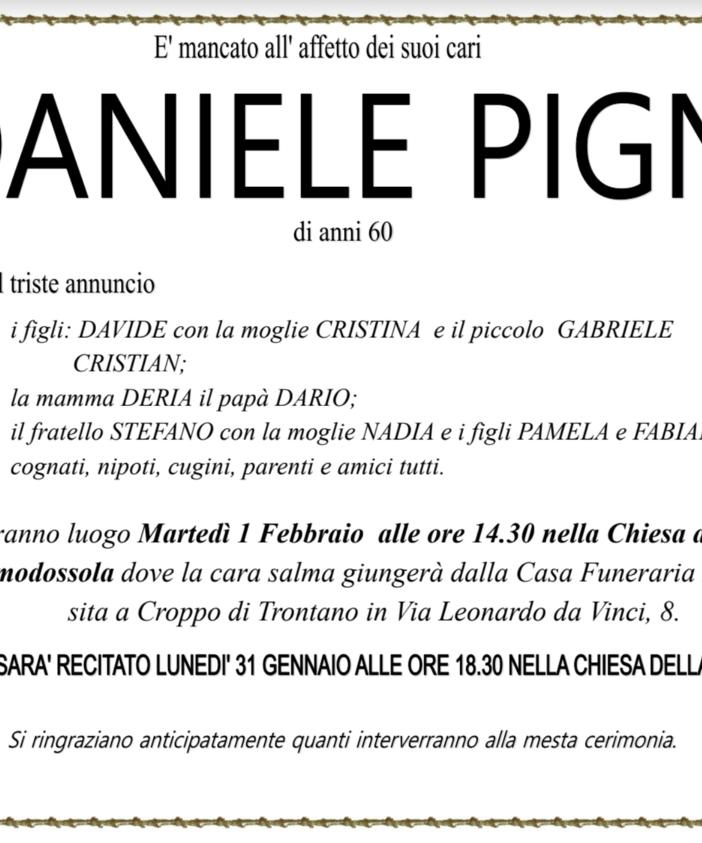 Daniele Pigna di anni 60