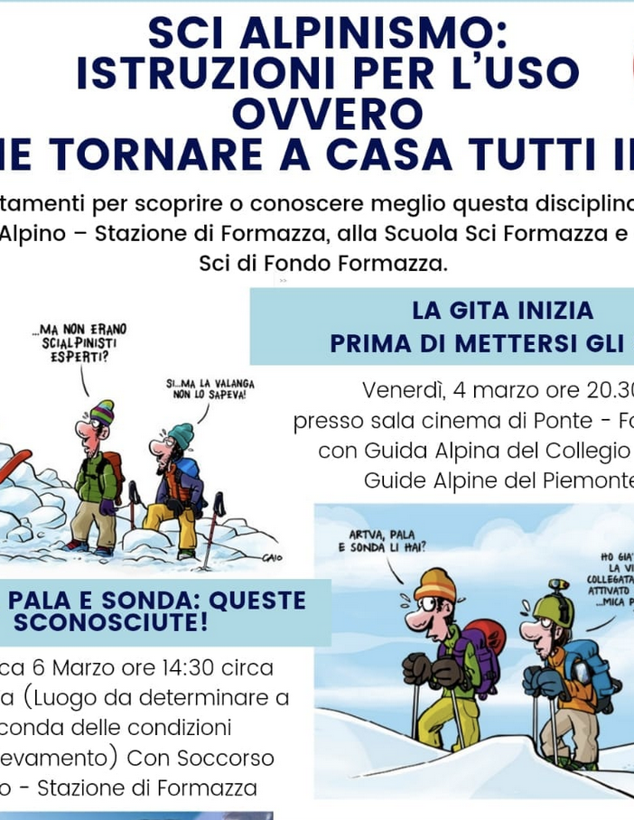Sci alpinismo: istruzioni per l’uso ovvero come tornare a casa tutti interi