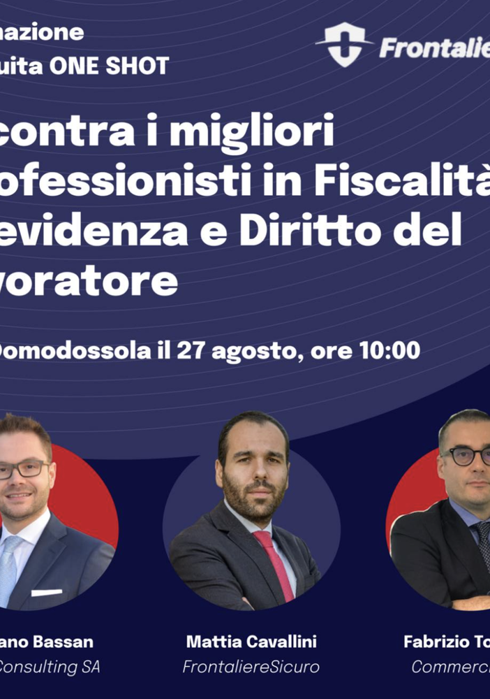 Frontaliere Sicuro fa tappa a Domodossola per un’ora di formazione intensiva gratuita