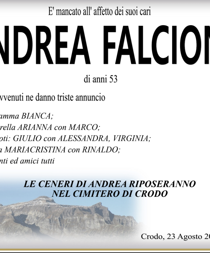 Andrea Falcioni di anni 53