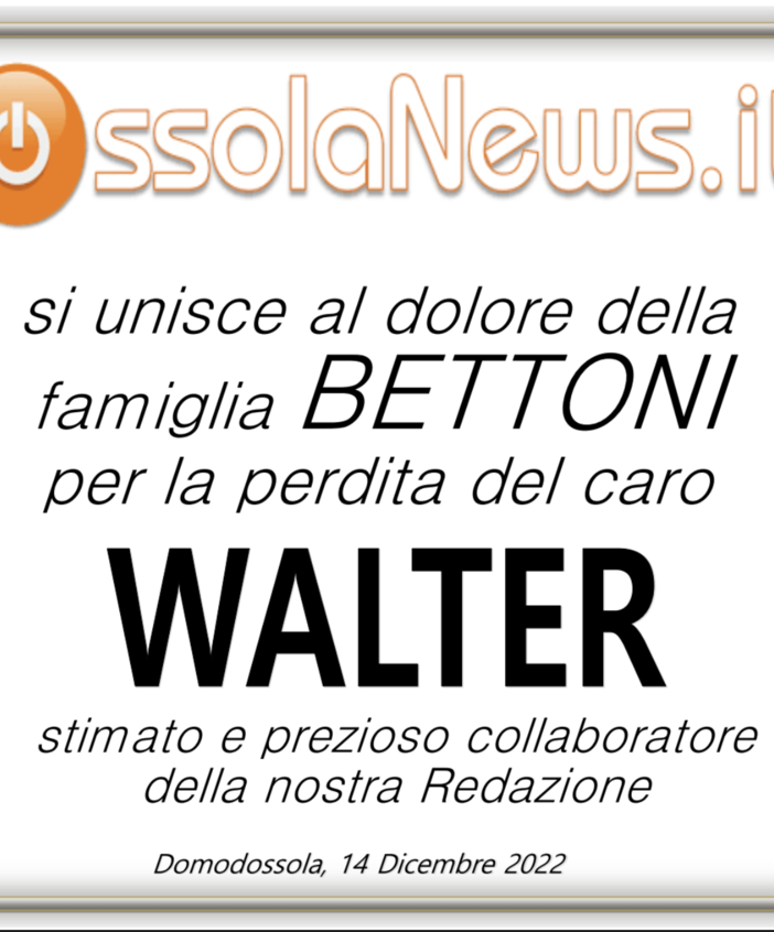 Ossolanews si unisce al dolore della famiglia Bettoni