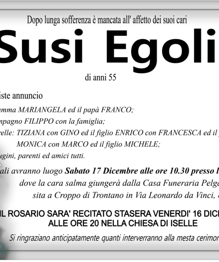 Susi Egoli di anni 55