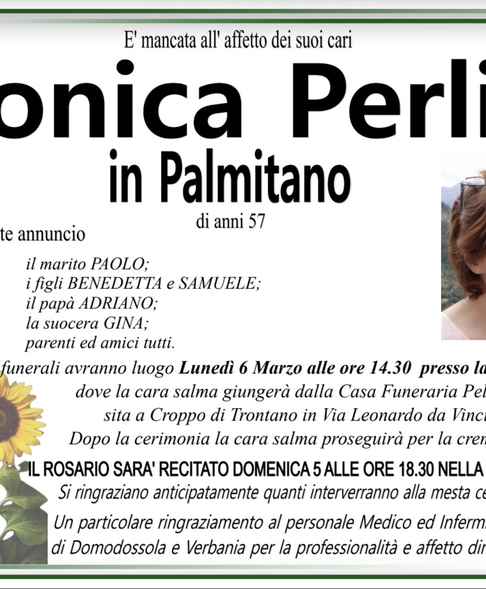 Monica Perlini in Palmitano di anni 57