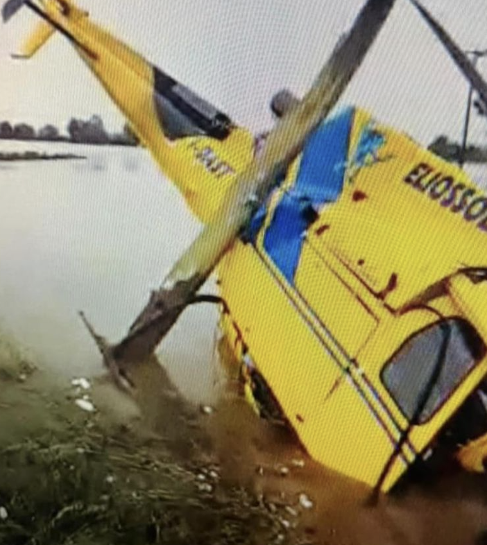 Elicottero dell'Eliossola caduto nel ravennate, ferite 4 persone a bordo