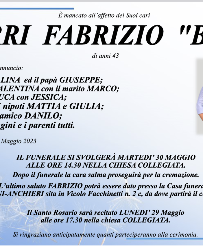 Perry Fabrizio &quot;Body&quot; di anni 43