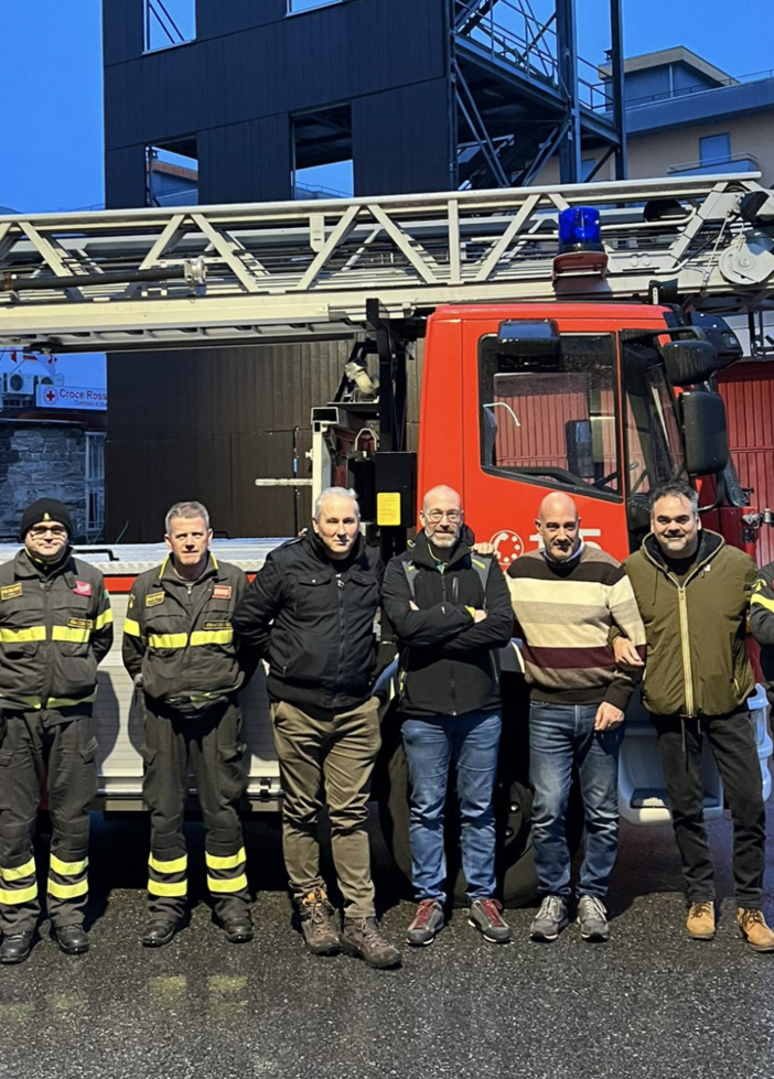 Il sindacato dei Vigili del fuoco plaude per il rientro a Domo dell'autoscala