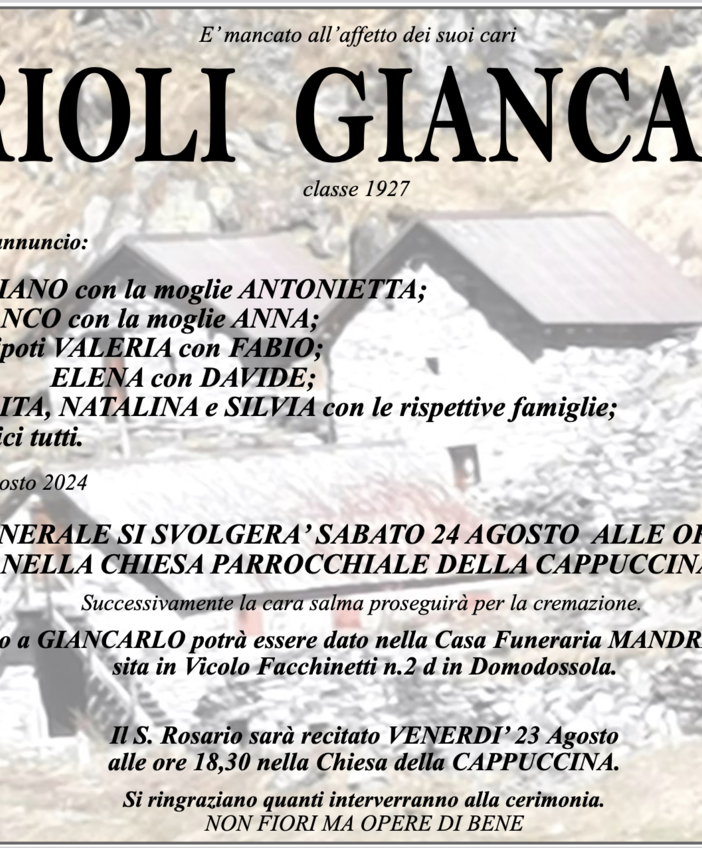 Darioli Giancarlo classe 1927