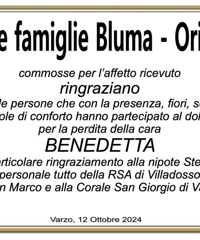 Ringraziamento