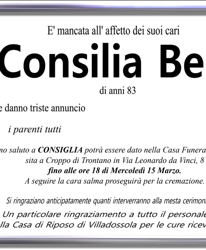 Consilia Belli di anni 83