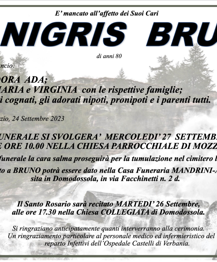 De Nigris Bruno di anni 80