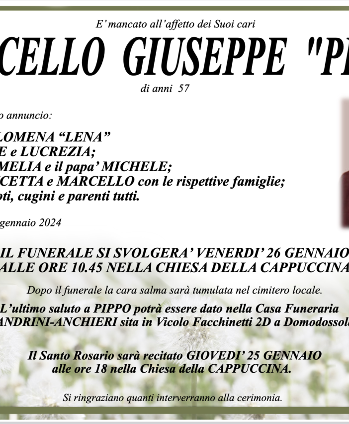 Truscello Giuseppe &quot;Pippo&quot; di anni 57