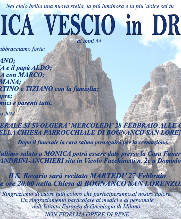 Monica Vesci in Dresti di anni 54