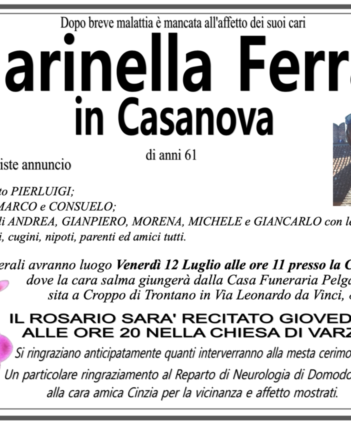 Marinella Ferrari in Casanova di anni 61