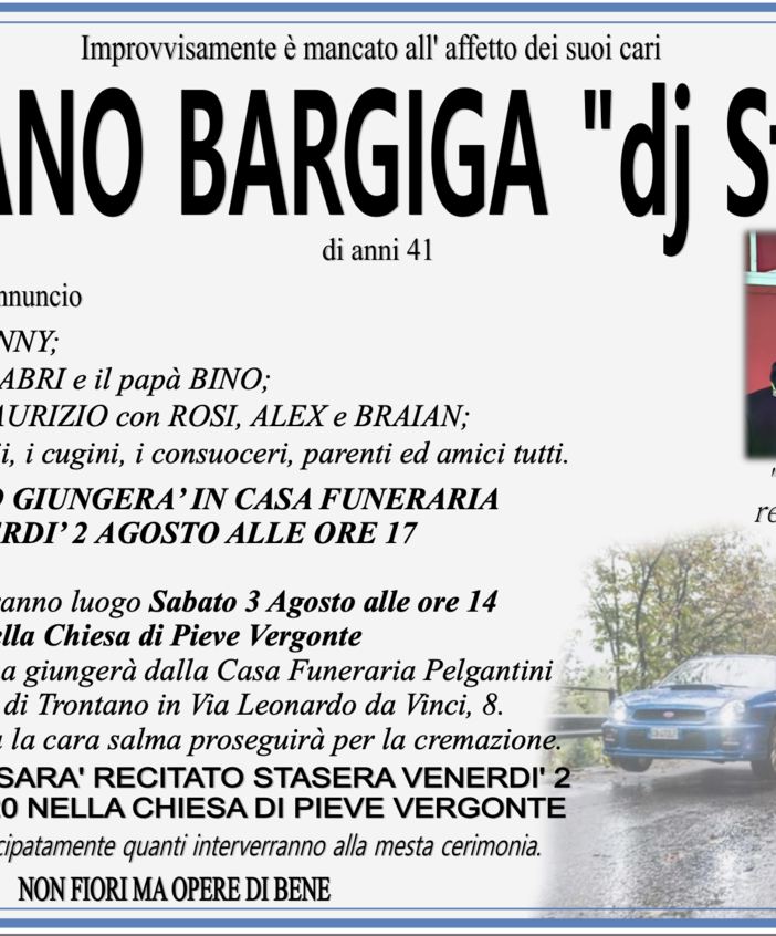 Stefano Bargiga di anni 41