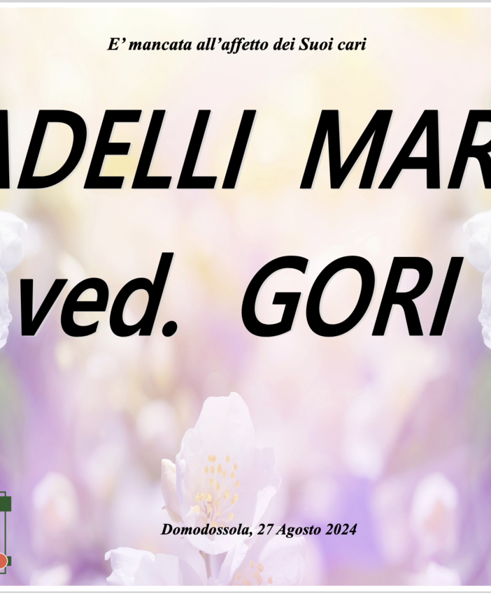 Radelli Maria ved. Gori