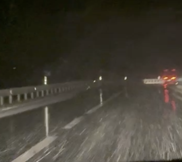 Spolverata di neve al passo del Sempione VIDEO