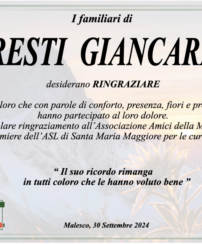 Ringraziamento