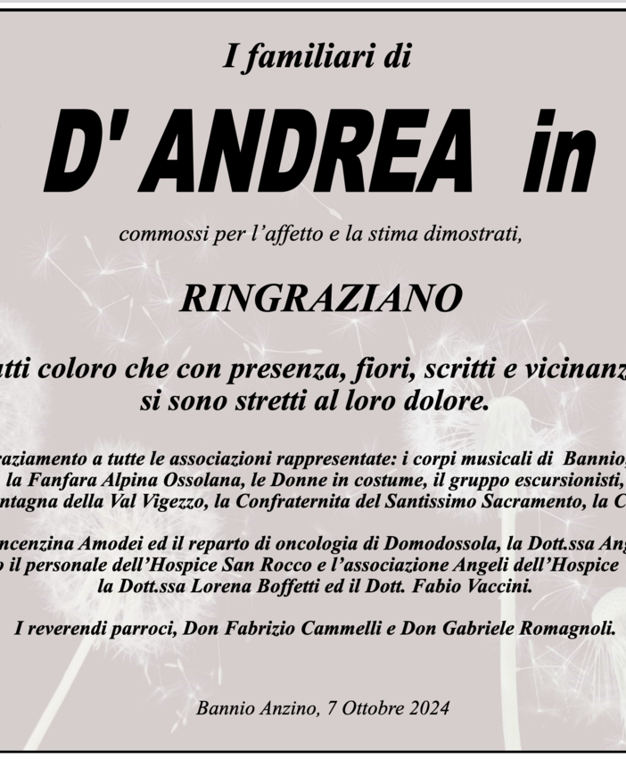 Ringraziamento