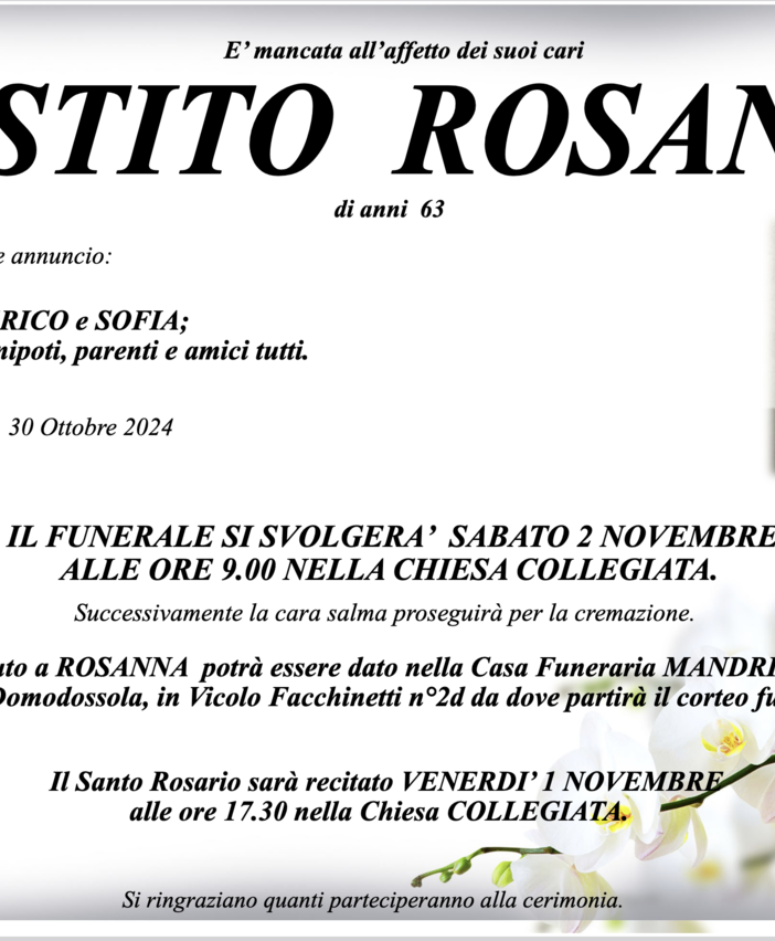 Sestito Rosanna di anni 63