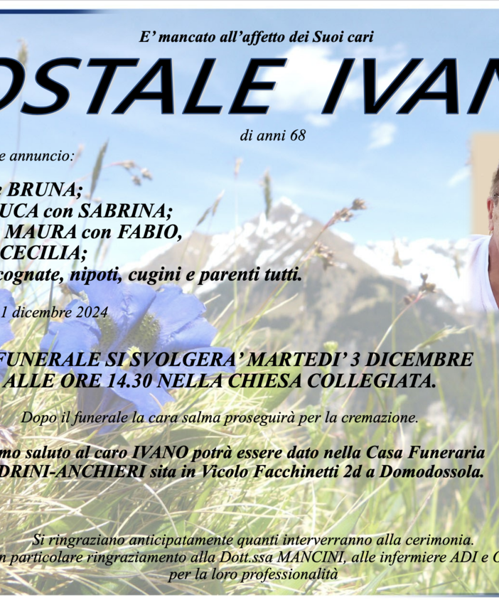 Costale Ivano di anni 68