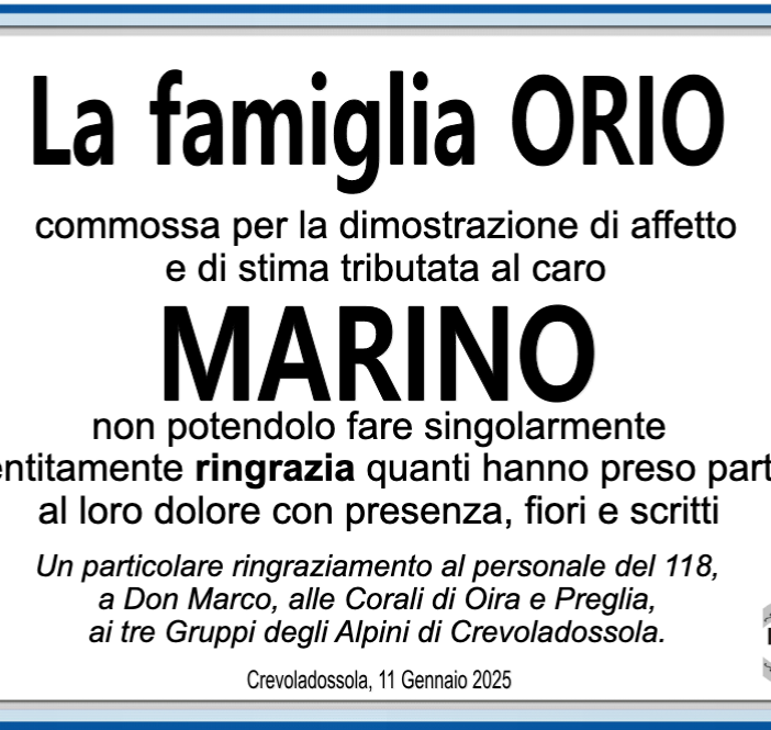 Ringraziamenti