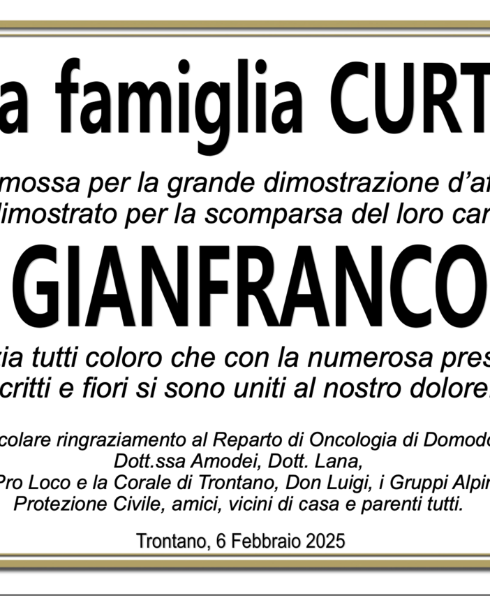 Ringraziamento