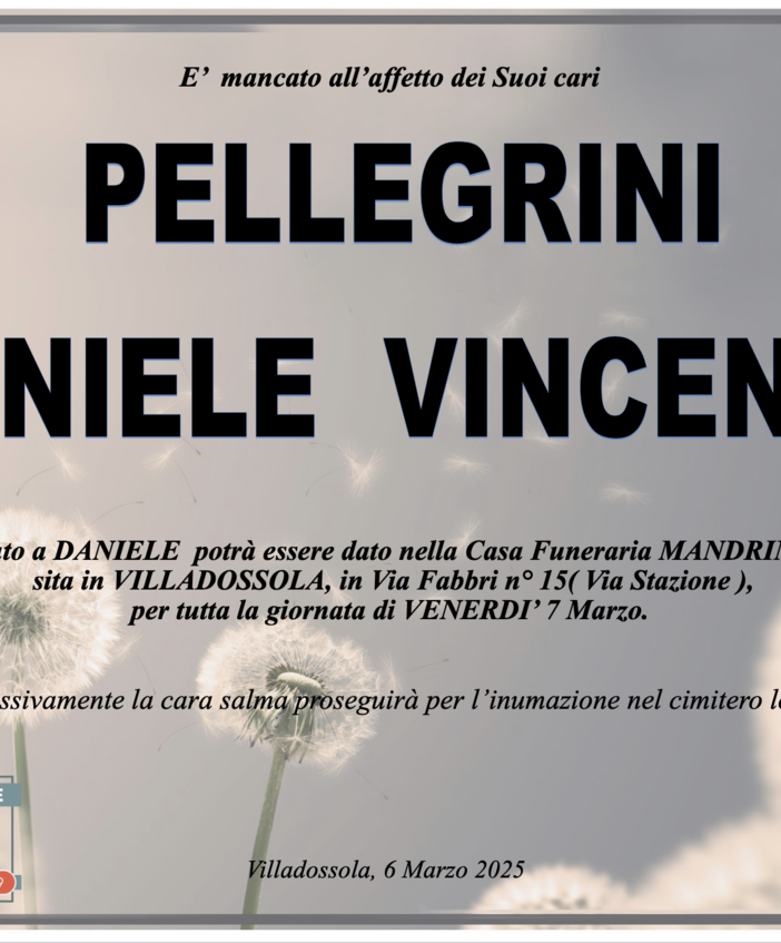 Pellegrini Daniele Vincenzo