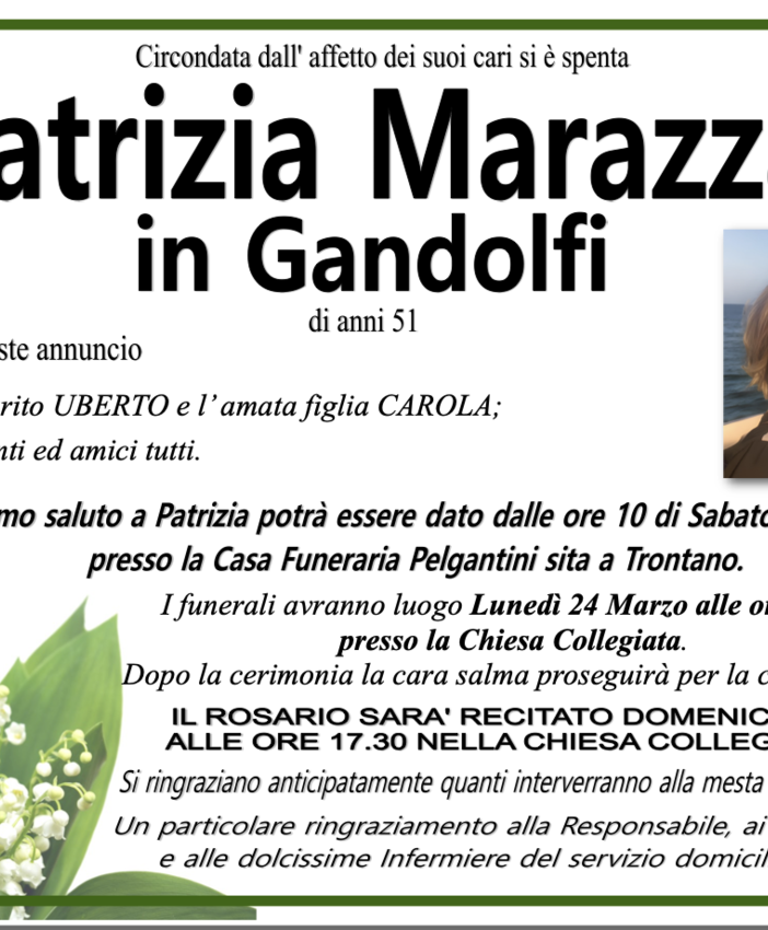 Patrizia Marazza in Gandolfi di anni 51