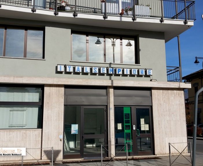 L'ex sede di Italsempione in piazza Matteotti a Domodossola